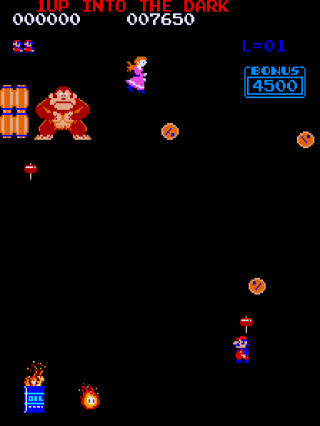 Play Donkey Kong Into The Dark — Arcade retro game