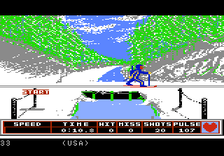 Play Winter Games Usa — Atari 7800 retro game