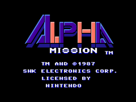 Play NES Alpha Mission (Europe)