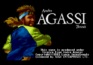 Play Genesis Andre Agassi Tennis (Europe) (v1.1)