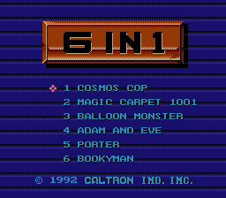 Play NES Caltron - 6 in 1 (USA) (Unl)