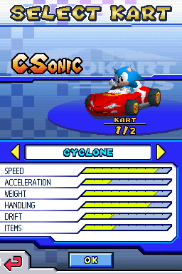 DS Classic Sonic over toad