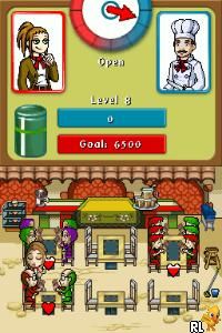 DS Diner Dash - Sizzle & Serve (USA) (En,Fr,De,Es,It)