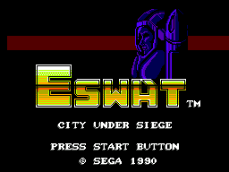 Master System E-SWAT - City Under Siege (USA, Europe) (Hard Version)