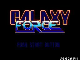 Master System Galaxy Force (Europe)