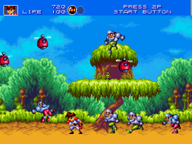 Play Genesis Gunstar Heroes (Japan) (Sample)