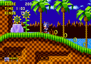 Play Genesis Hyper Sonic in Sonic 1 (with Spindash)