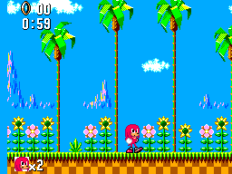Master System Knuckles in Sonic The Hedgehog