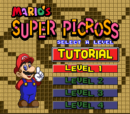 Play SNES Mario's Super Picross English Translation
