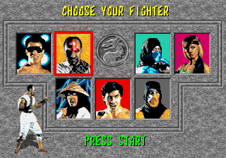Play Genesis Mortal Kombat 1 (BOSS HACK) 4.7 fix by Worm