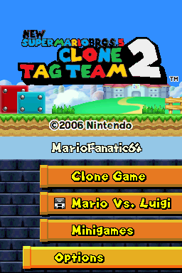 DS New Super Mario Bros. 5: Clone Tag Team 2