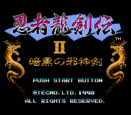 Play NES Ninja Ryukenden II - Ankoku no Jashin Ken - RIP enemies