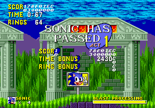 Play Genesis Sonic 1 Blastless