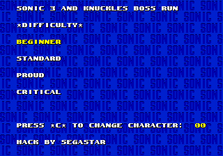 Play Genesis Sonic 3 & Knuckles Hack - Boss Attack