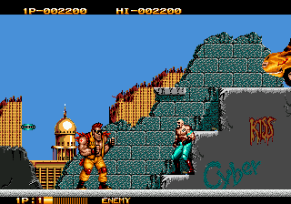 Play Genesis Two Crude Dudes (USA)